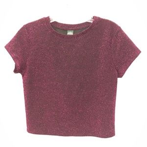 Wild Fable Purple Glitter Short sleeve Small